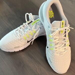 Nike Free G White and Bright Yellow Athletic Shoes